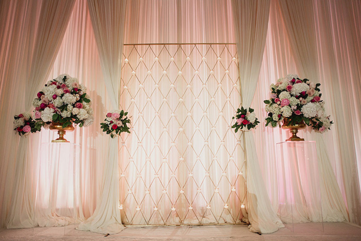 Sturdy Candle Wall Backdrop Stand for Wedding Flower Arch Decorations