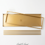 Load image into Gallery viewer, Gold decorative item with a logo on a white background, branded 'Bridal &amp; Present'.
