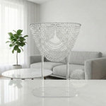 Load image into Gallery viewer, Clear Acrylic Wedding Flower Stand - 32" Rectangular Modern Centerpiece Column - Elegant Floral Pedestal for Receptions, Parties &amp; Events - Sturdy &amp; Easy Assembly
