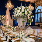 Load image into Gallery viewer, Clear Acrylic Wedding Flower Stand - 32" Rectangular Modern Centerpiece Column - Elegant Floral Pedestal for Receptions, Parties &amp; Events - Sturdy &amp; Easy Assembly
