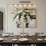 Load image into Gallery viewer, Gold Trumpet Metal Flower Stand – 32"/40" Tall Geometric Centerpiece Vase for Wedding Receptions, Events, and Modern Home Decor
