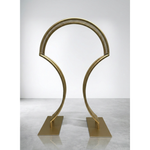 Load image into Gallery viewer, Gold Metal Bridge Wedding Centerpiece Stand - 32" Tall Tabletop Arch for DIY Floral Arrangements &amp; Reception Decor
