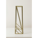 Load image into Gallery viewer, Gold geometric plant stand on a white background
