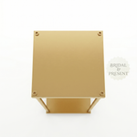 Load image into Gallery viewer, Heavy Duty Harlow Gold Metal Flower Stand – Geometric Tall Centerpiece Risers for Weddings, Parties, and Events
