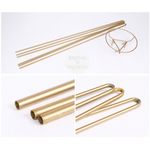 Load image into Gallery viewer, Set of gold hairpins on a white background with 'Bridal Present' branding.
