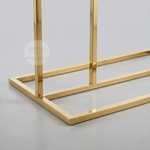 Load image into Gallery viewer, Gold metal frame on a light gray background
