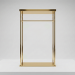 Load image into Gallery viewer, Gold metal frame on a white background
