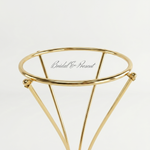 Load image into Gallery viewer, Gold bracelet with a geometric design on a white background
