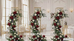 Load and play video in Gallery viewer, 6.5ft/6ft/5ft Gold Metal Rectangular Wedding Arch - Tall Geometric Floral Stand &amp; Backdrop Column - Modern Ceremony Altar - Heavy Duty Event Pedestal for Receptions &amp; Photo Booths
