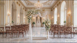 Load and play video in Gallery viewer, 6.5ft/6ft/5ft Gold Metal Rectangular Wedding Arch - Tall Geometric Floral Stand &amp; Backdrop Column - Modern Ceremony Altar - Heavy Duty Event Pedestal for Receptions &amp; Photo Booths
