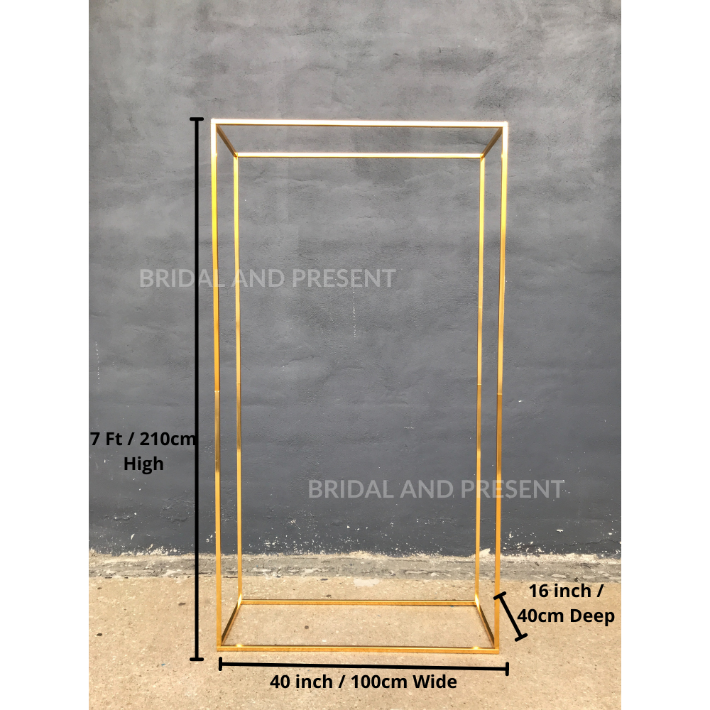 Sturdy Rectangular Backdrop Stand for Wedding Flower Arch Decorations ...