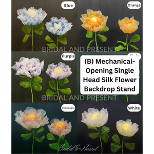 The silk flower arch is a sturdy backdrop stand for beautiful wedding background. It's a collapsible backdrop stand that pairs with wedding altar flower arches.