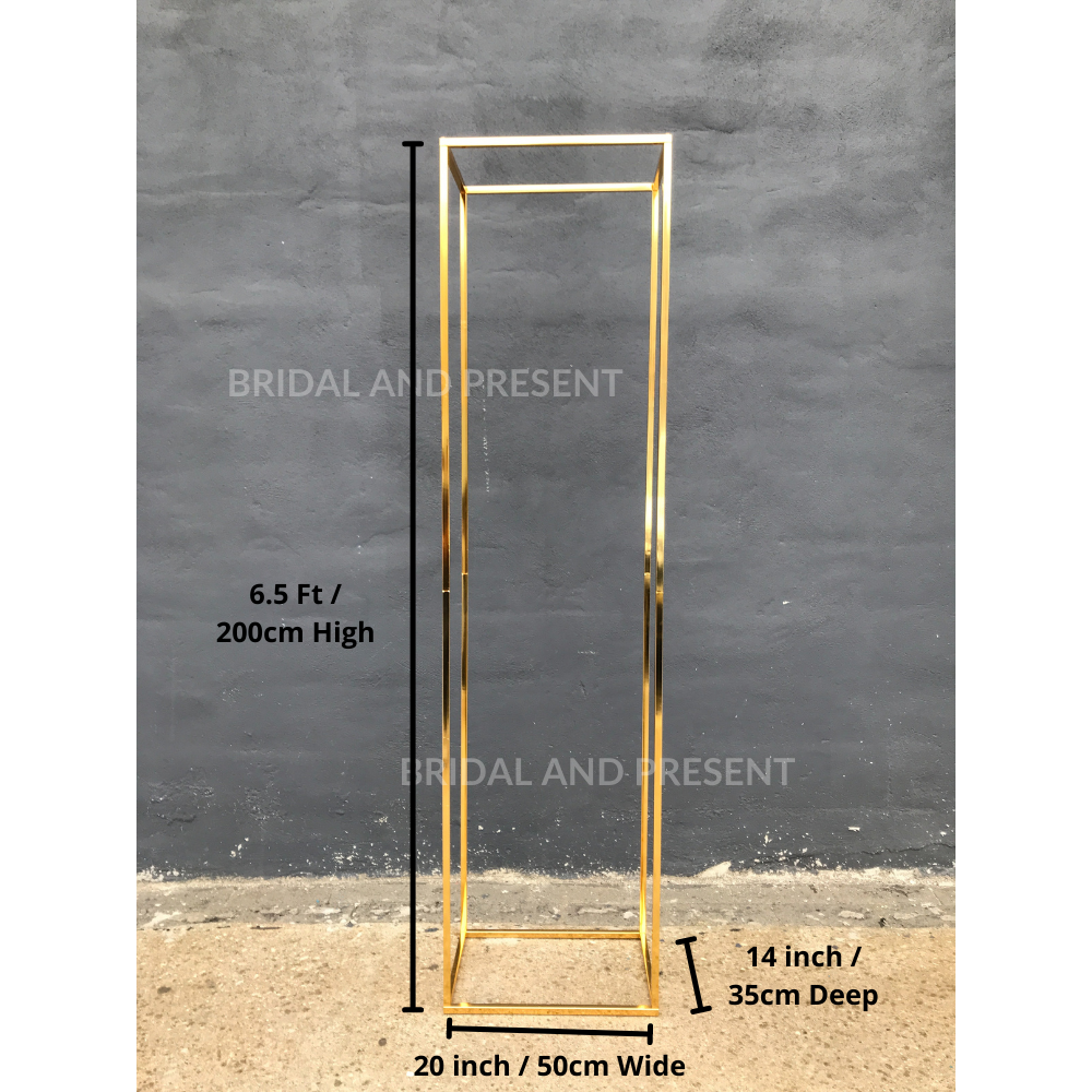 Sturdy Rectangular Backdrop Stand for Wedding Flower Arch Decorations ...