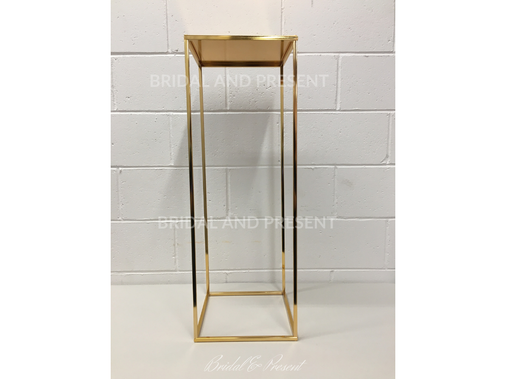 2 Tier Gold Metal Harlow Riser Stand