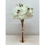 Load image into Gallery viewer, Gold Trumpet Metal Vase Stand Wedding Centerpiece for Flower Arrangements Decoration
