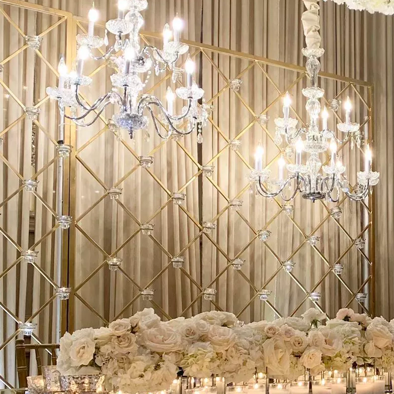 Sturdy Candle Wall Backdrop Stand for Wedding Flower Arch Decorations